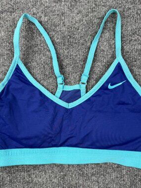 Nike Dri-FIT Indy Light Support Sports Bra Blue Teal Women's Size Medium M